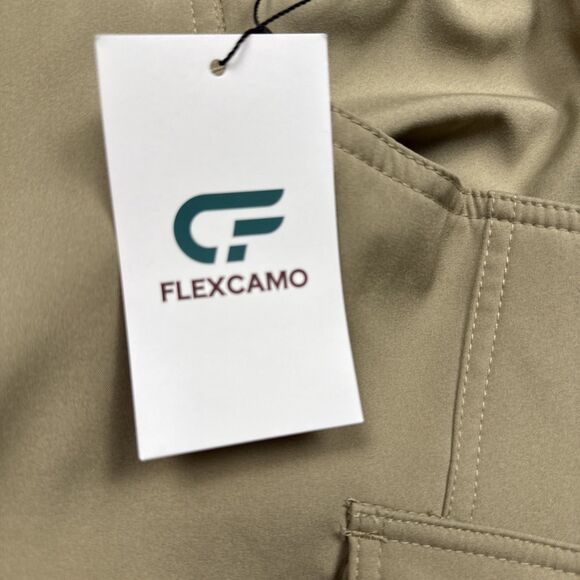 Flexcamo Tactical Cargo Pants Men’s 44x34 Beige Performance 4XL NWT - Picture 4 of 9